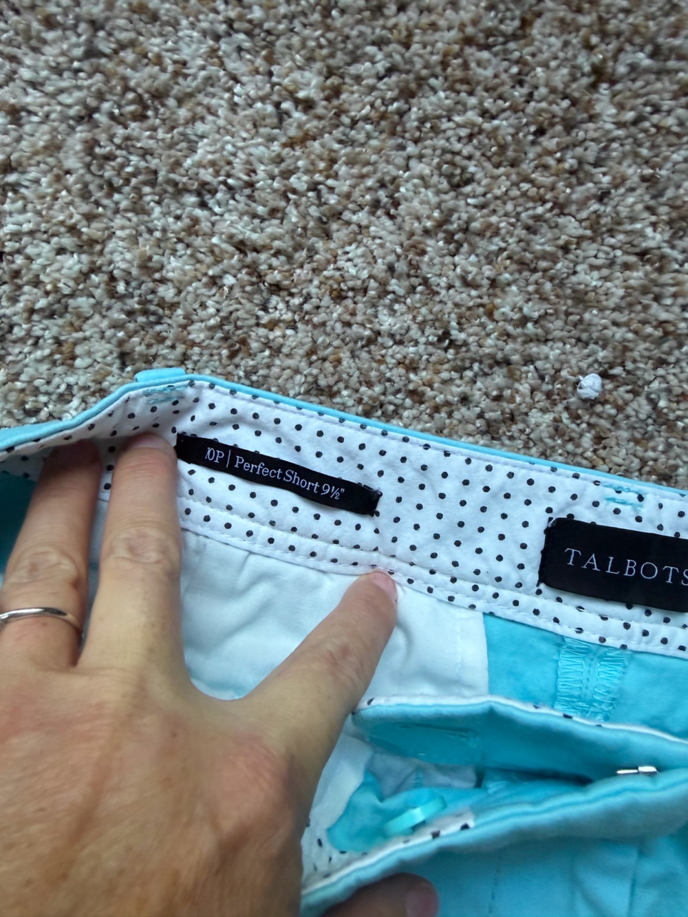 Talbots Aqua Blue perfect Shorts - Picture 3 of 4